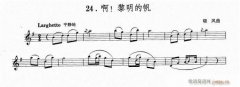 啊，黎明的帆-小提琴