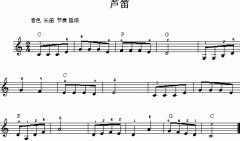 蘆笛 免費電子琴_五線譜
