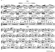 作品第八號小提琴譜（第六節）