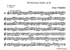 40首小提琴初級技巧練習曲之32