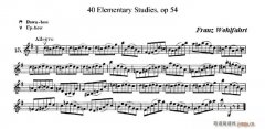 40首小提琴初級技巧練習曲之15