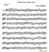 40首小提琴初級技巧練習曲之25