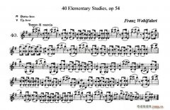 40首小提琴初級技巧練習曲之40