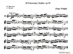40首小提琴初級技巧練習曲之18
