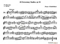 40首小提琴初級技巧練習曲之36