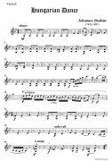 匈牙利舞曲(弦樂四重奏第二小提琴分譜) 提琴