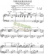 今晚慶祝我對你的愛(《新龍鳳配》插曲)-電子琴